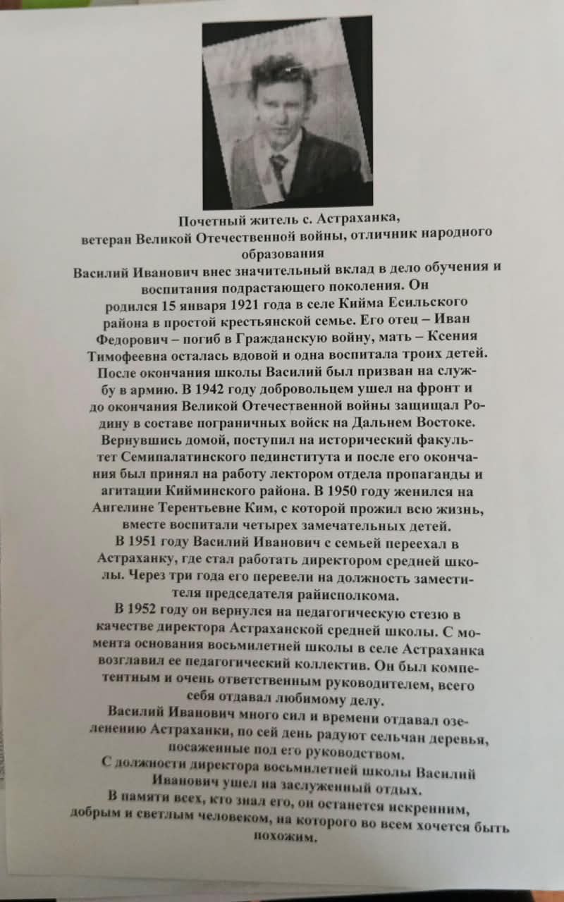 Краткая биография В. И. Урсова